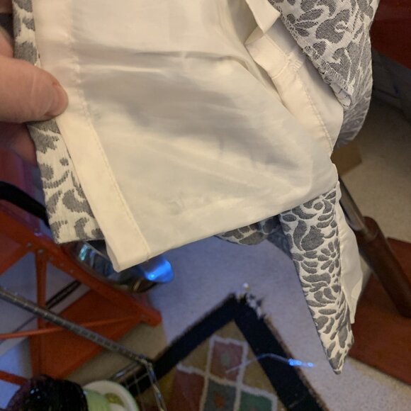 Vintage Evan Picone Textured Floral Brocade Fully Lined Cocktail Dress Petite 10 - Picture 12 of 12